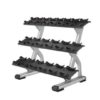 Precor Discovery Dumbbell Rack - 3 Tier, 10 Pair